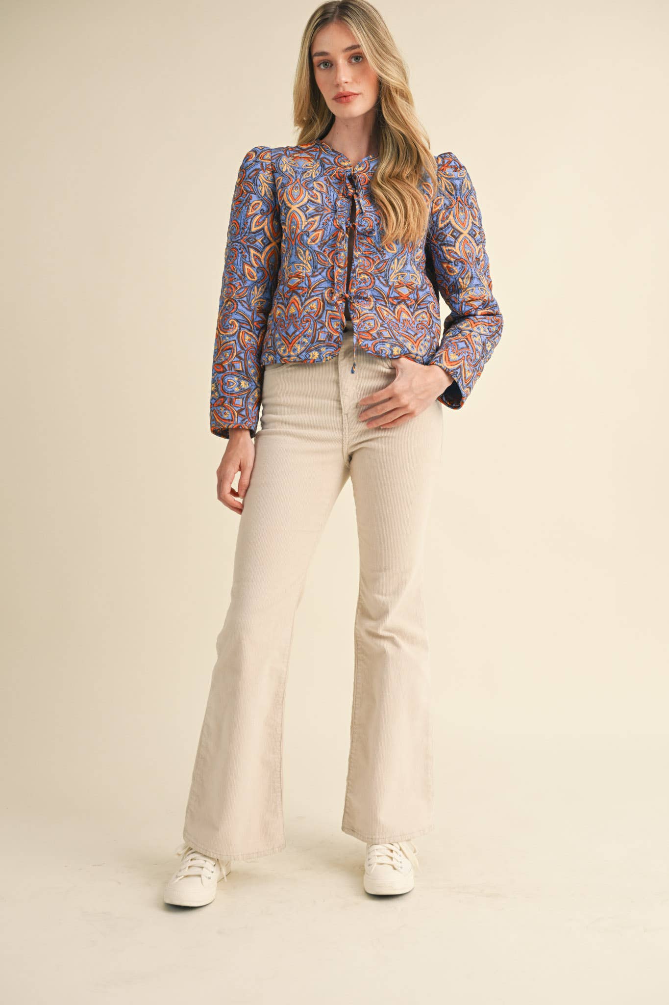 Blue Steel Quilted Paisley Jacket