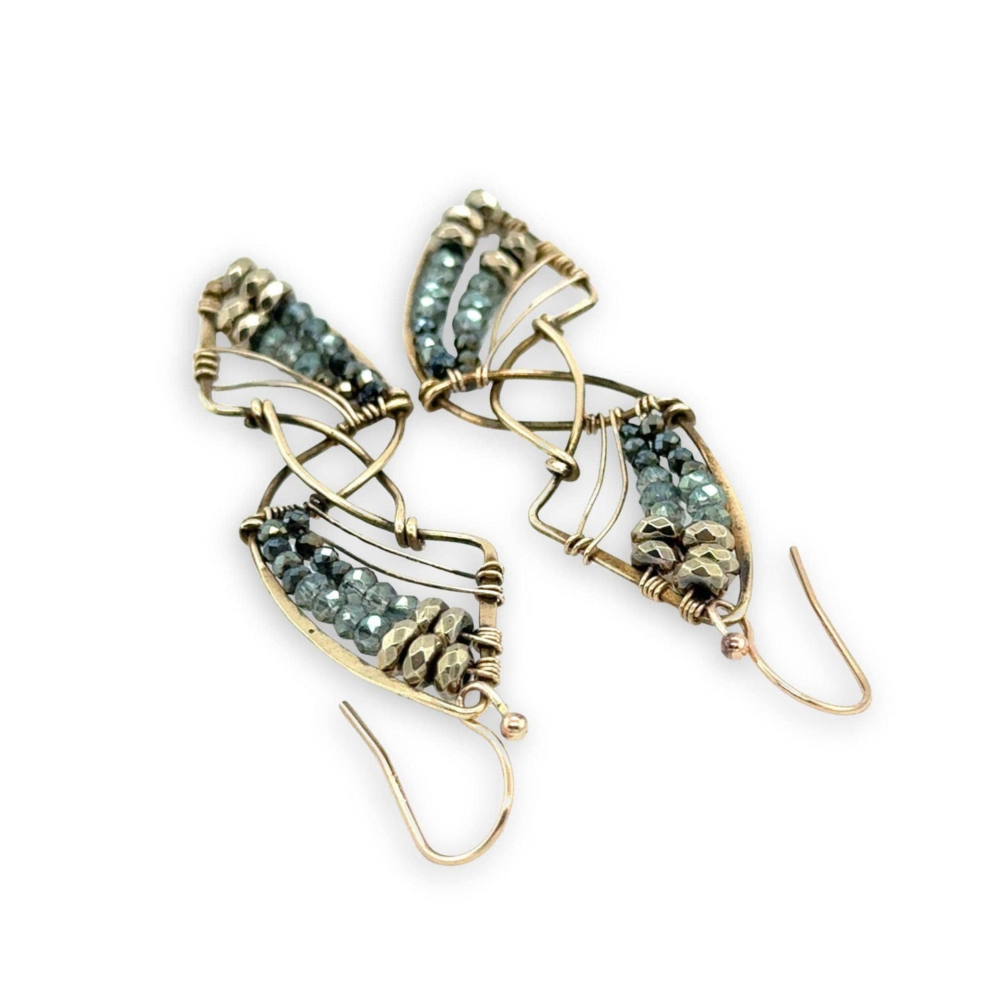Shooting Star Pyrite Earrings