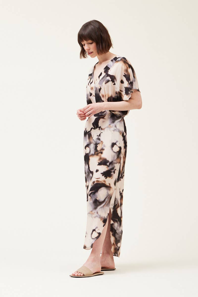 Ink Blot Maxi Dress