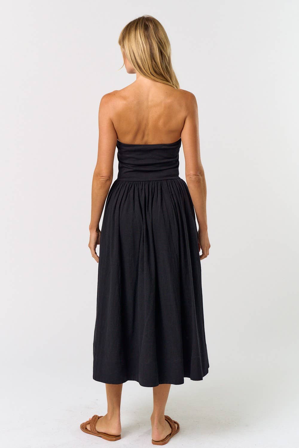 Ida Strapless Midi Dress