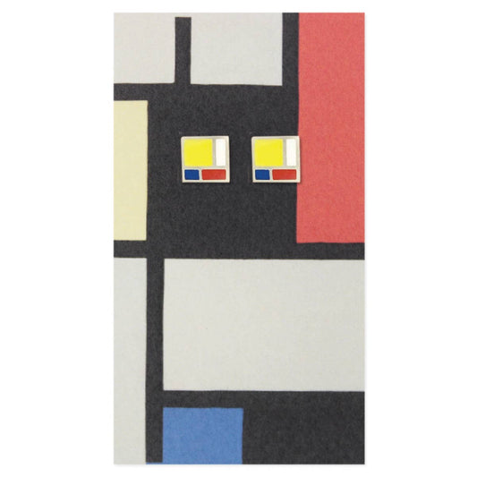 Mondrian Fine Art Post Earrings