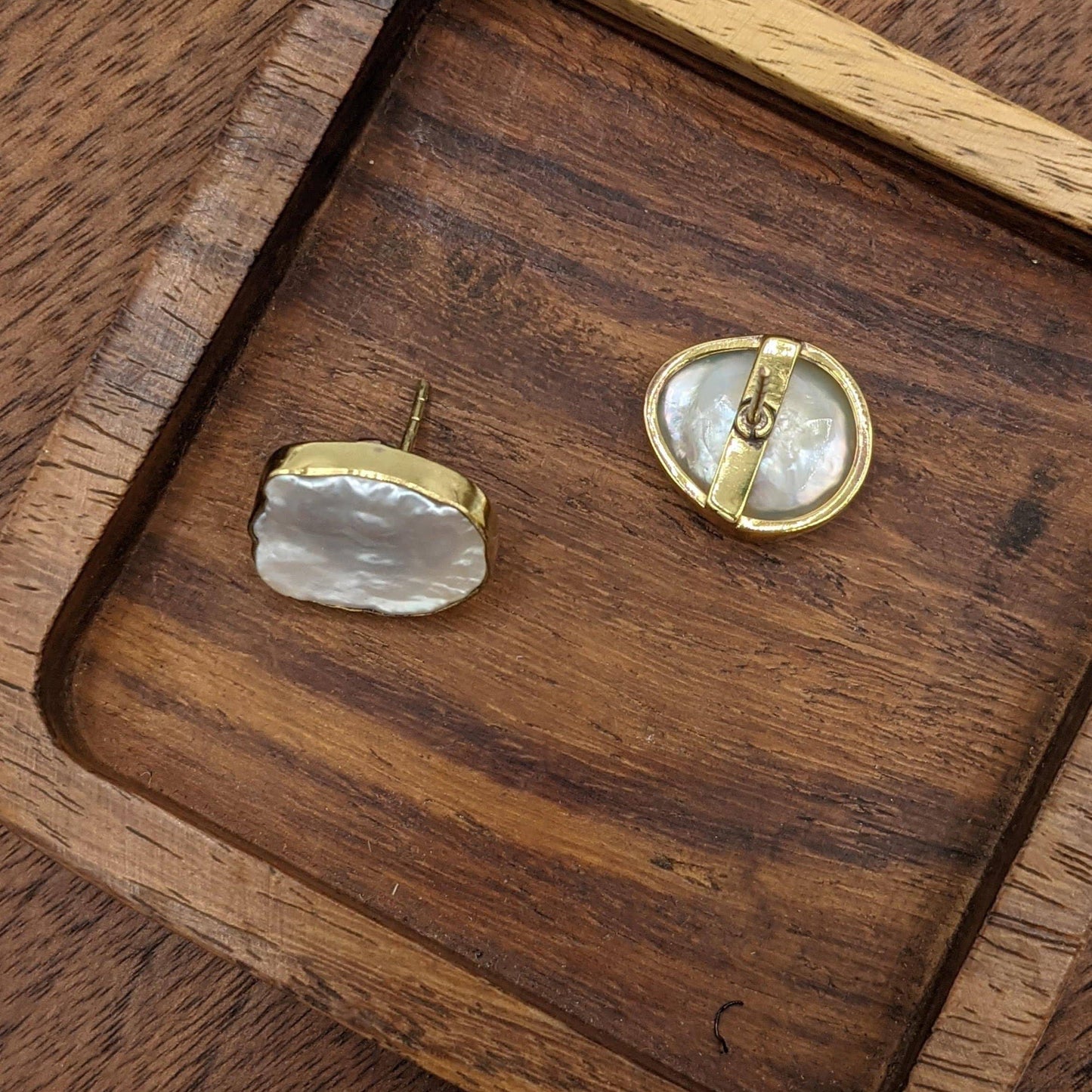 Coin Pearl Earrings