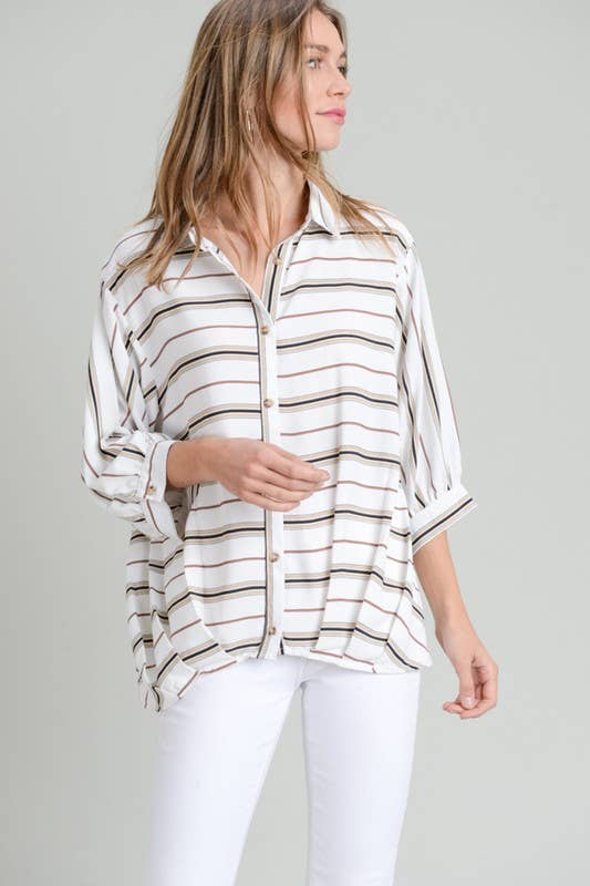 Striped Relaxed Fit Tunic