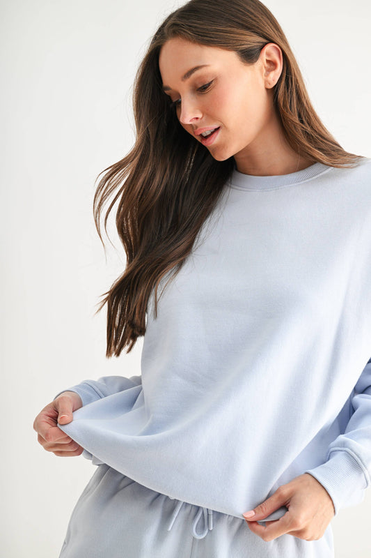Boyfriend Oversized Fleece Sweatshirt