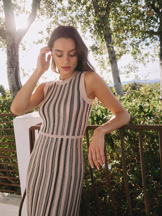 The Silvia Striped Sweater Dress