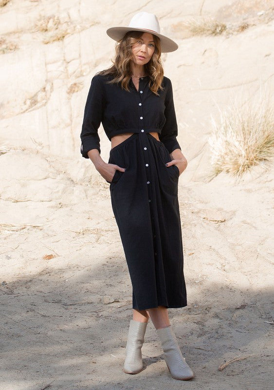 The Joanie Cut Out Midi Dress