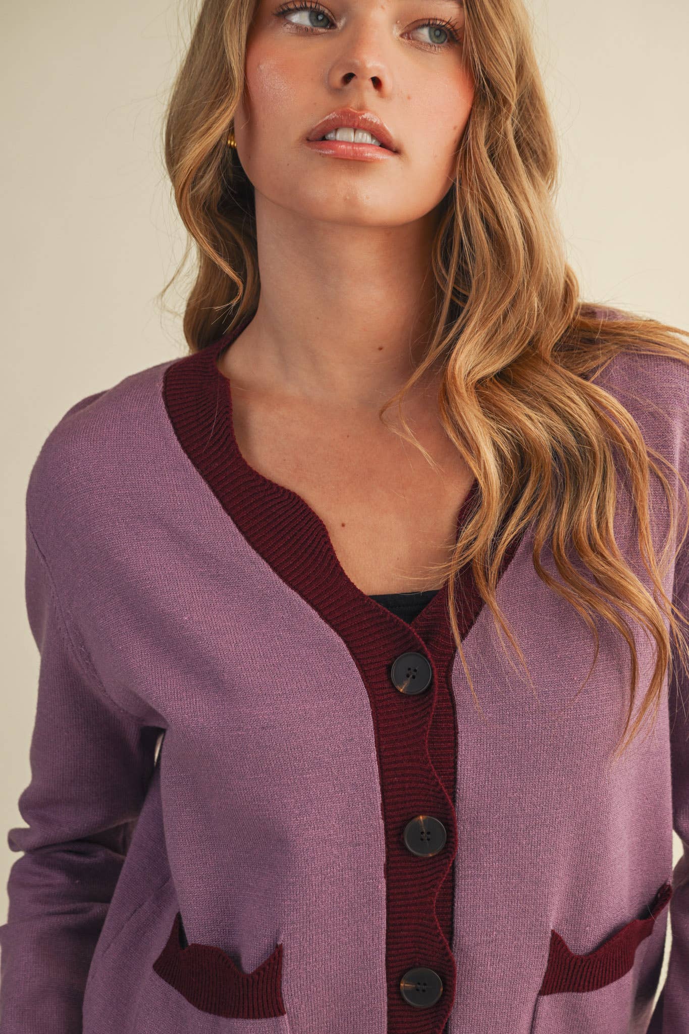 Scalloped Sweater Cardigan