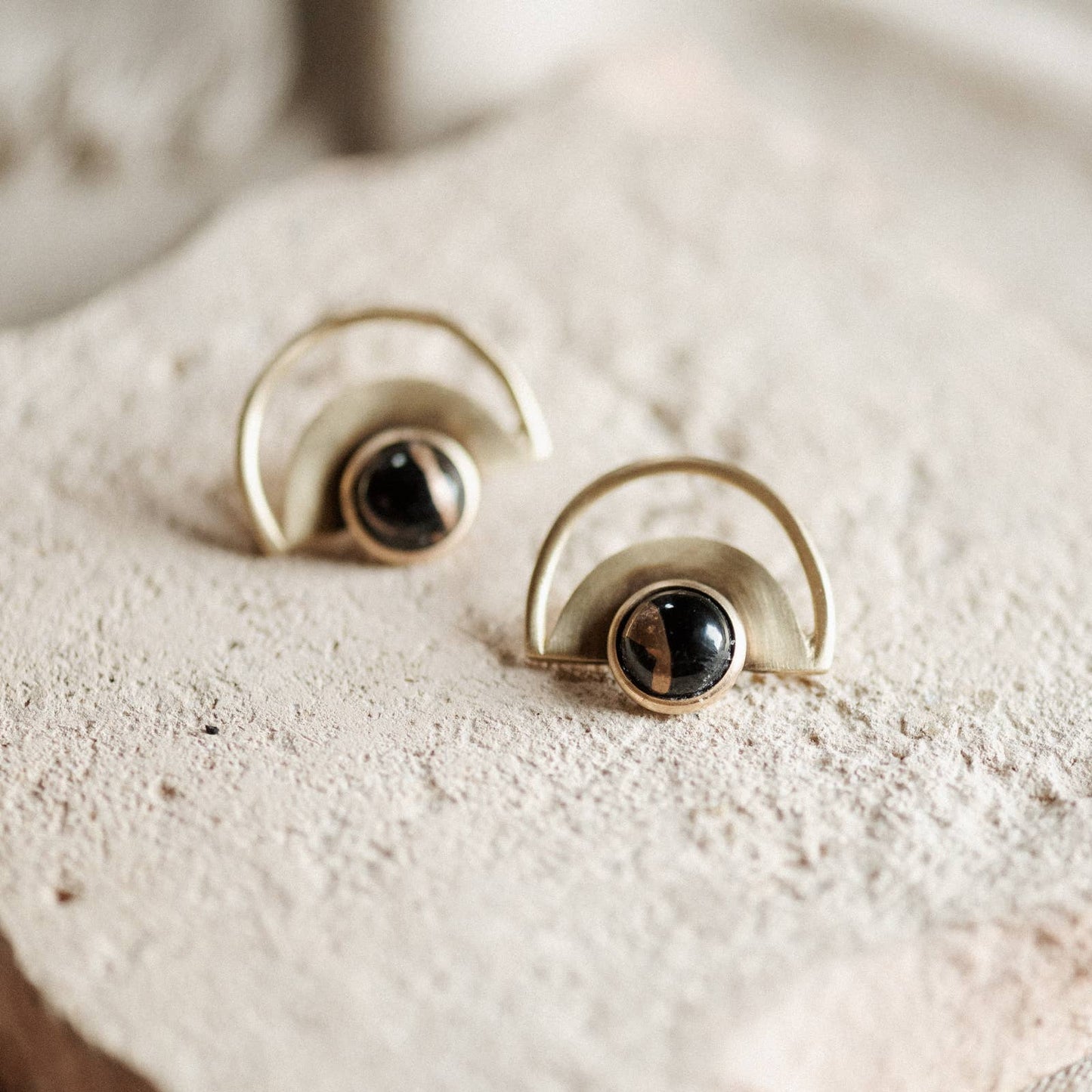 Yuma Studs // Copper Obsidian