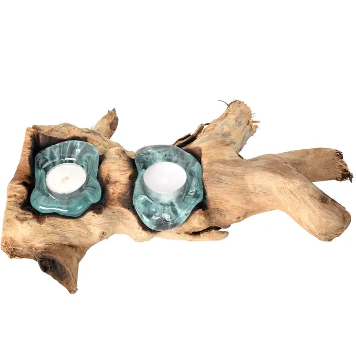 Double Molten Glass Candle
