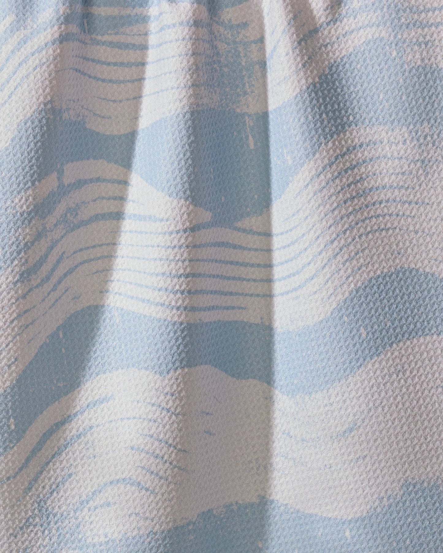 Geometry Brushline Lightblue Tea Towel