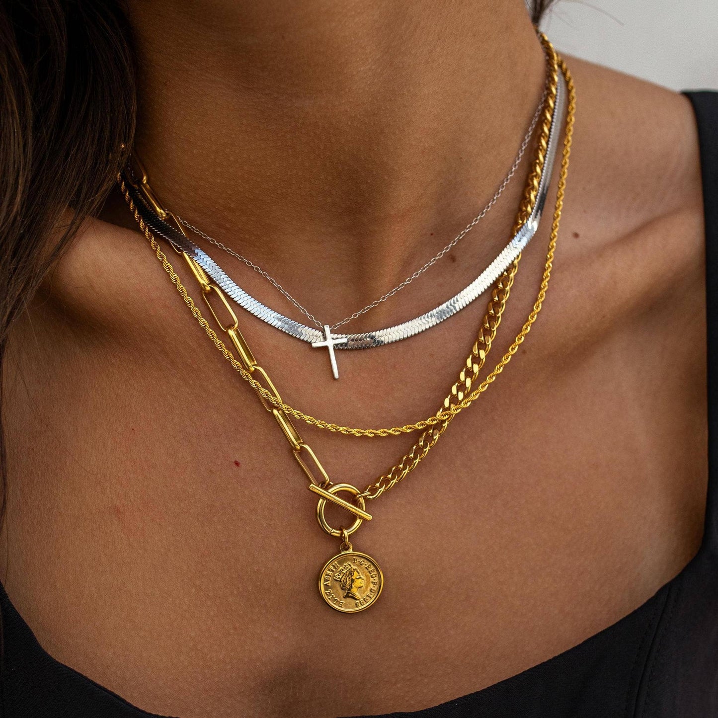 Cross Necklace - Silver
