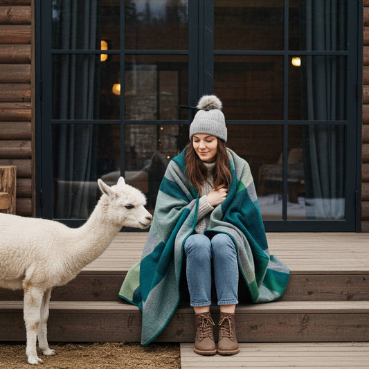 Alpaca Throw Blanket - Alpine