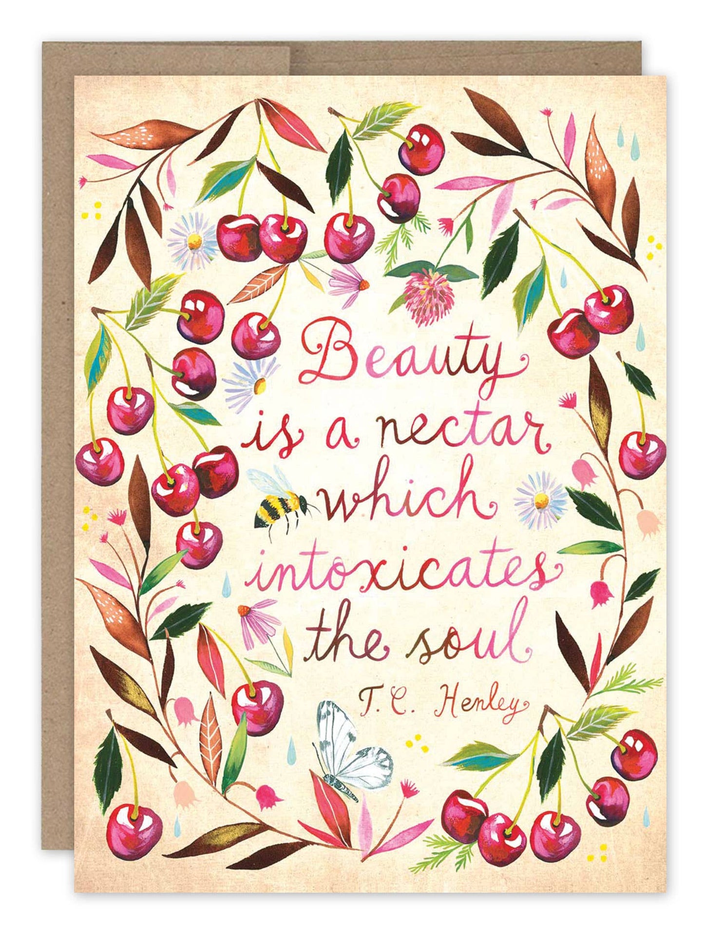 Beauty Is Nectar Birthday Card