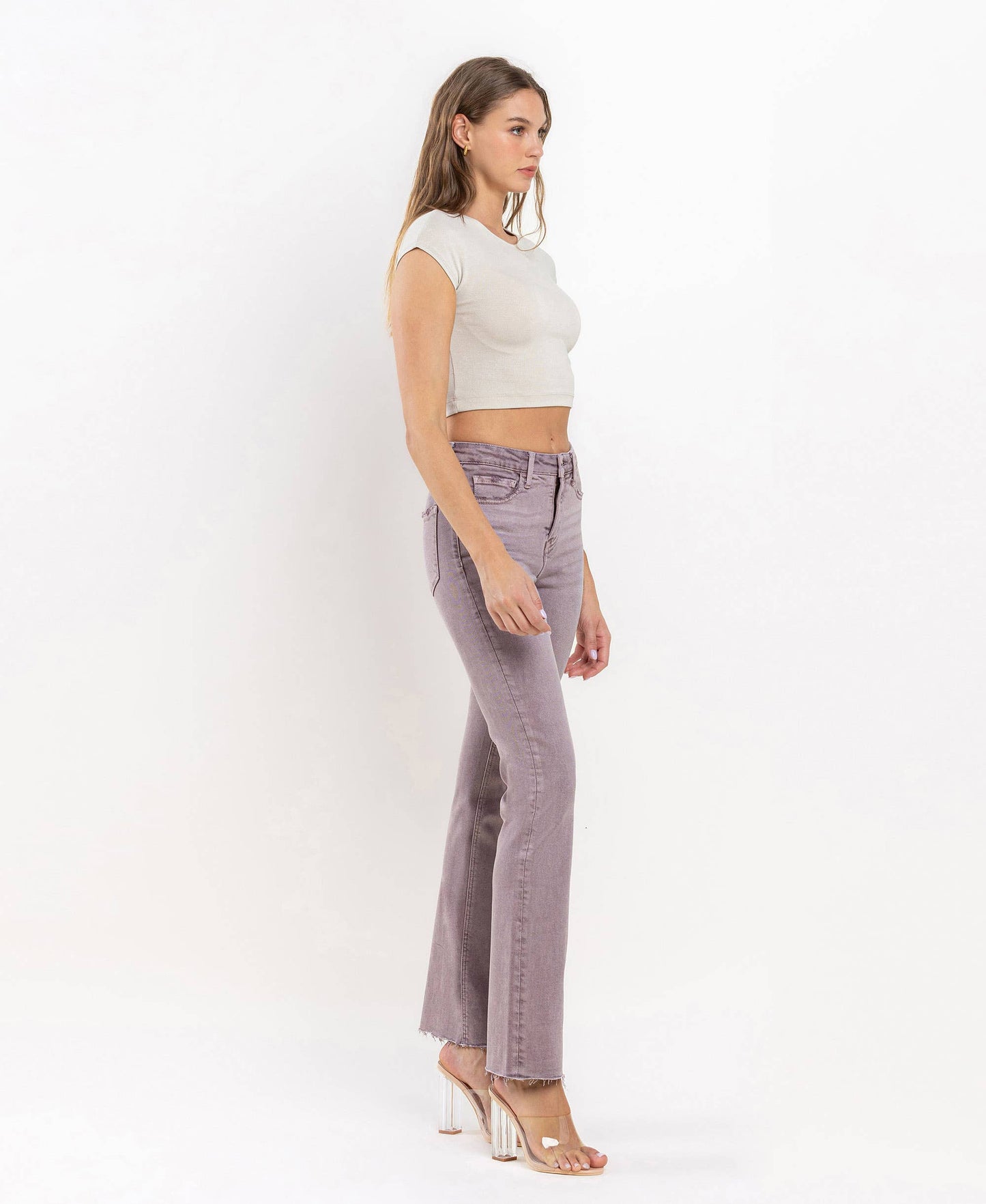 Burnt Rose Mid Rise Jean