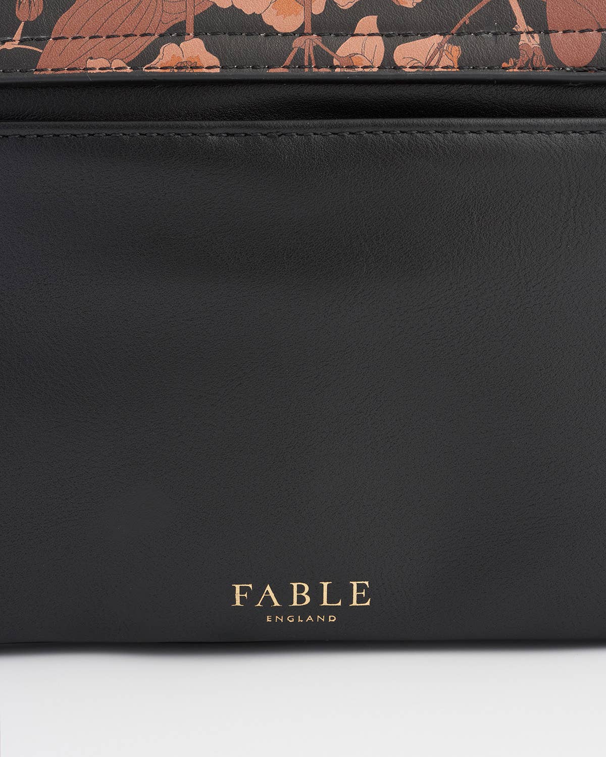 Deco Blooms Black Crossbody Purse