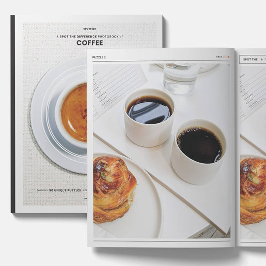 Coffee Spot the Difference Puzzles, I Spy Activity Book