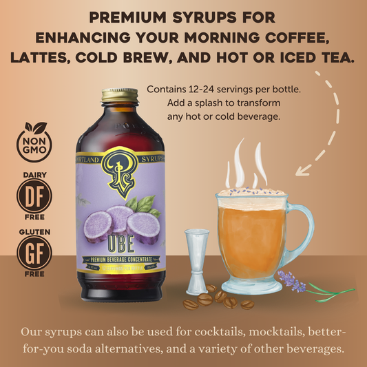 Ube Syrup - Cocktail / Mocktail / Coffee Drink Mix