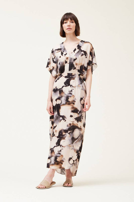 Ink Blot Maxi Dress