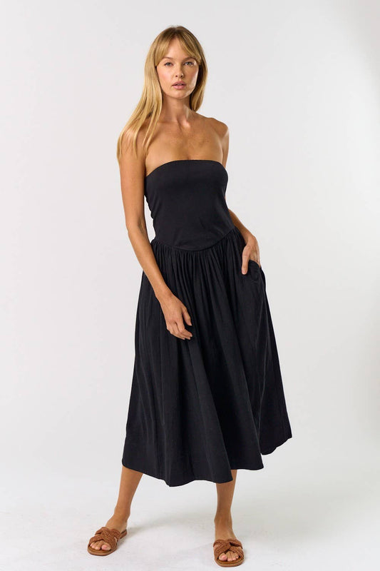 Ida Strapless Midi Dress