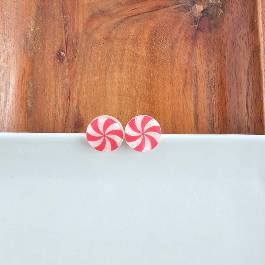 Peppermint Stud Earrings