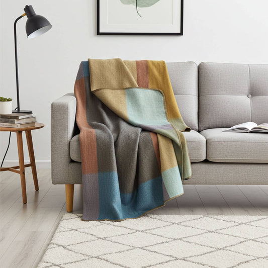 Alpaca Throw Blanket - Prism