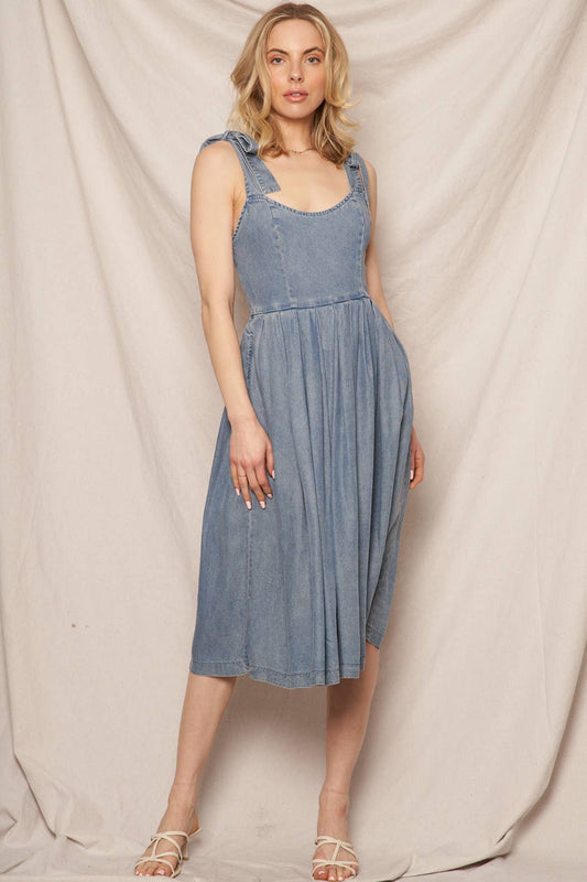 Juliann Denim Midi Dress