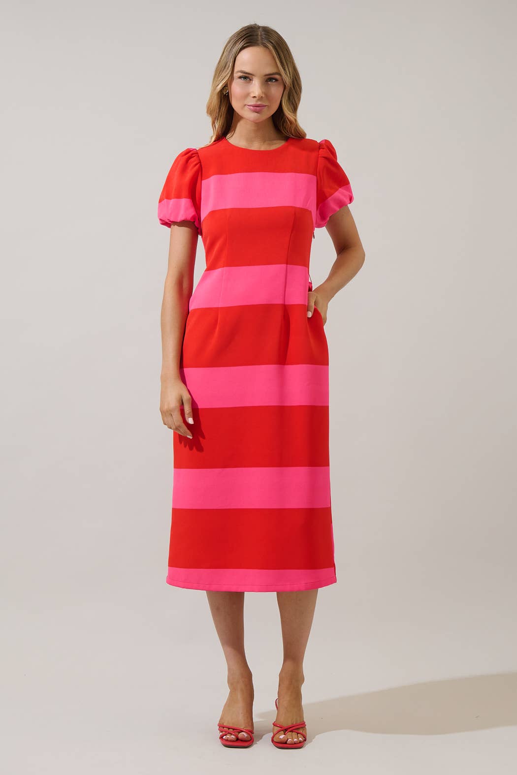 Lolli Stripe Midi Dress