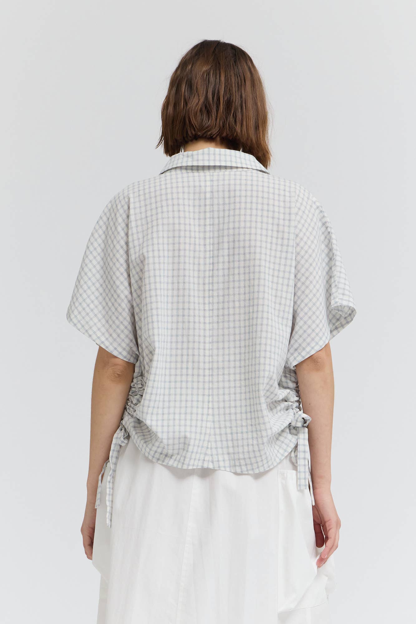 Playful Side Tie Button Up