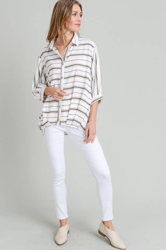 Striped Relaxed Fit Tunic