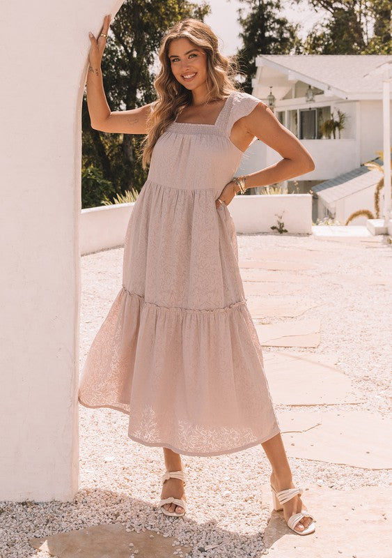 Garden Party Smocked Maxi Dress