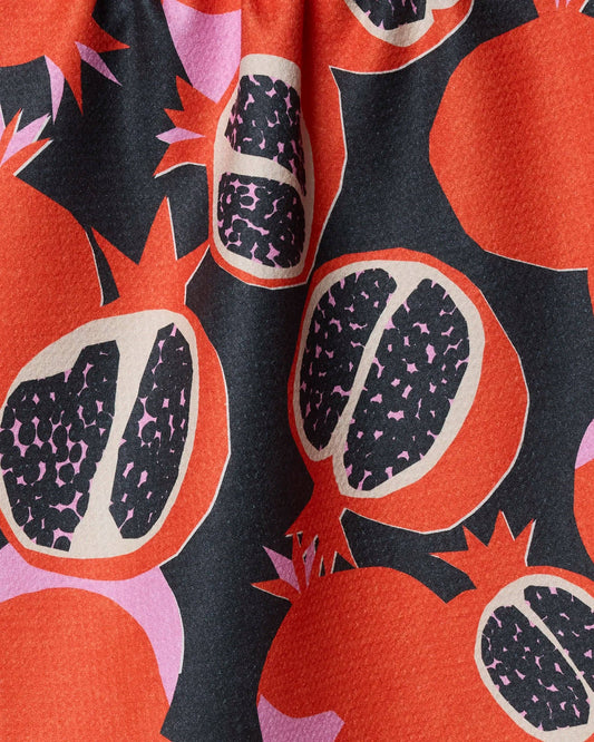 Geometry Graphic Pomegranates Tea Towel
