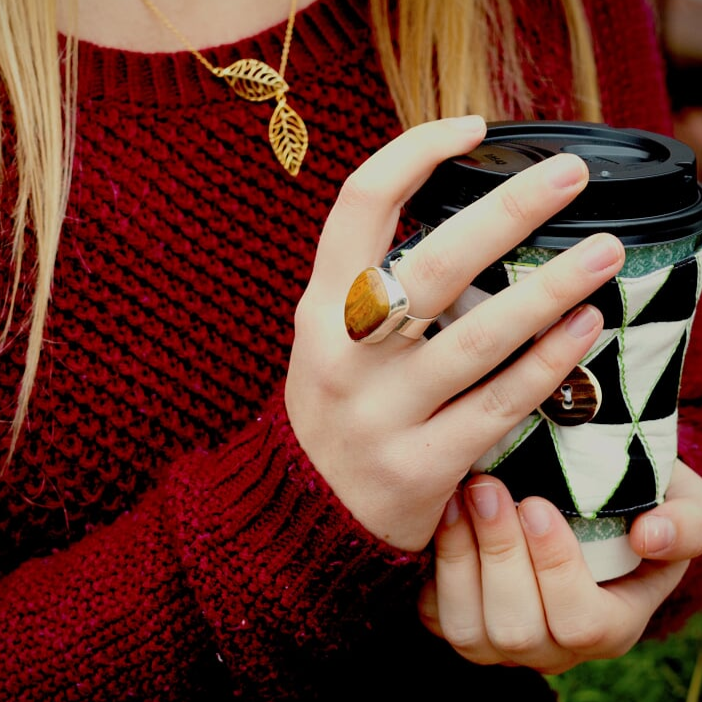 Bloodstone Cuff Ring