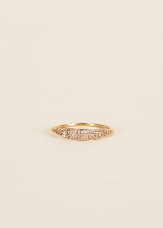 Tapered Pave Ring