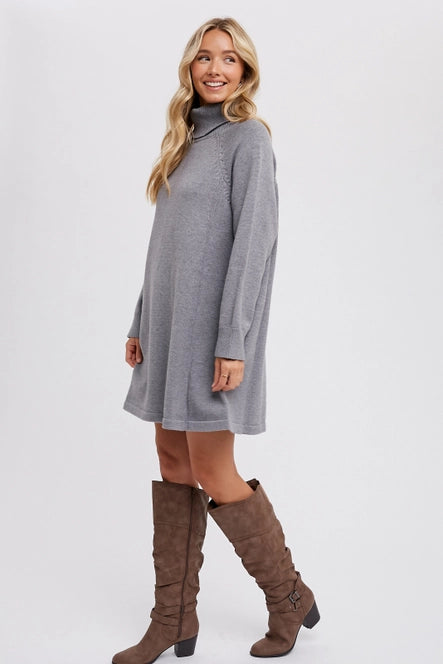 Turtleneck Sweater Dress