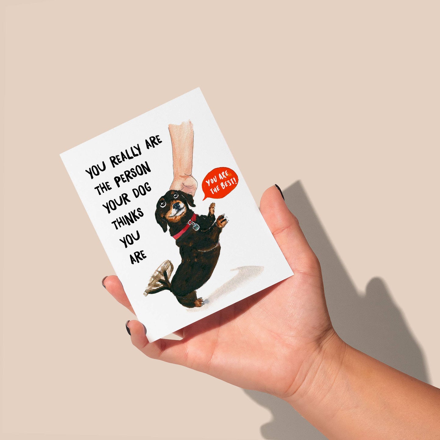 Best Dog Person - Funny Thank You Card