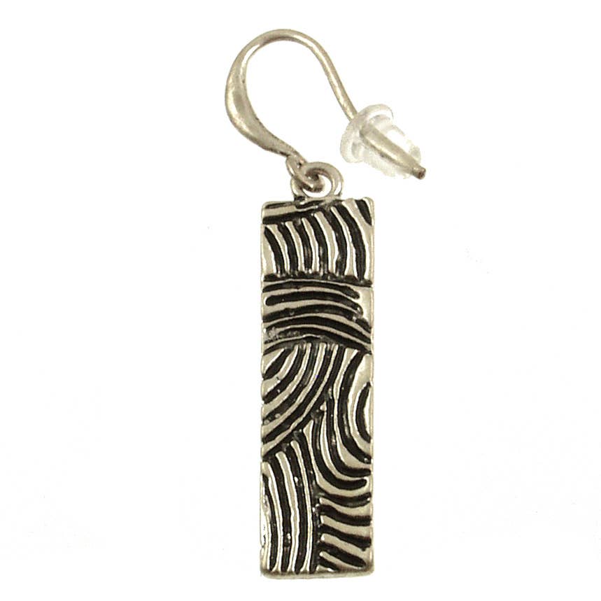 Antique Etched Metal Earrings