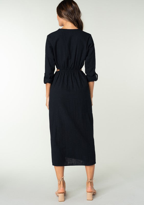 The Joanie Cut Out Midi Dress