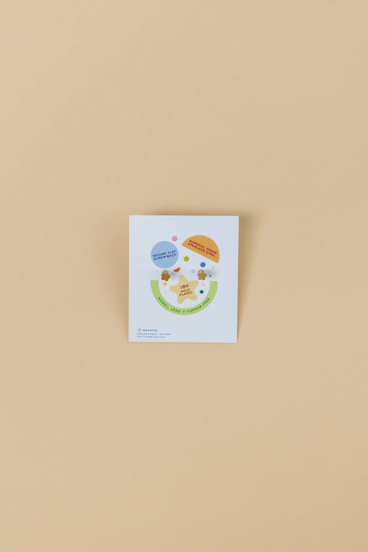 Artist Palette Flat Back Earrings