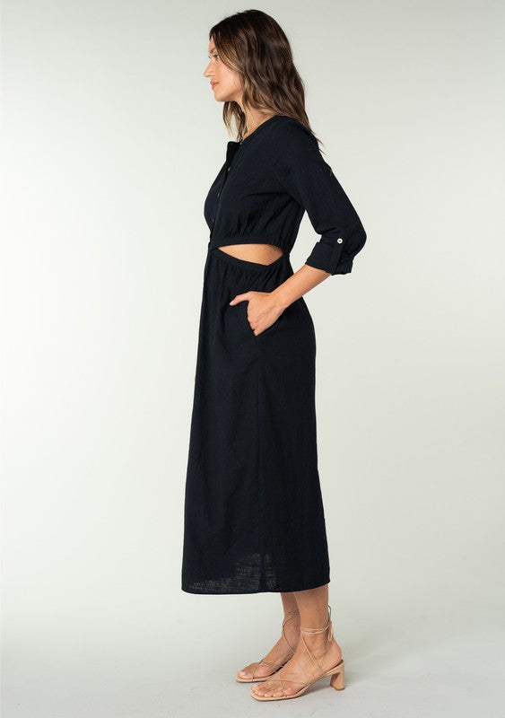 The Joanie Cut Out Midi Dress