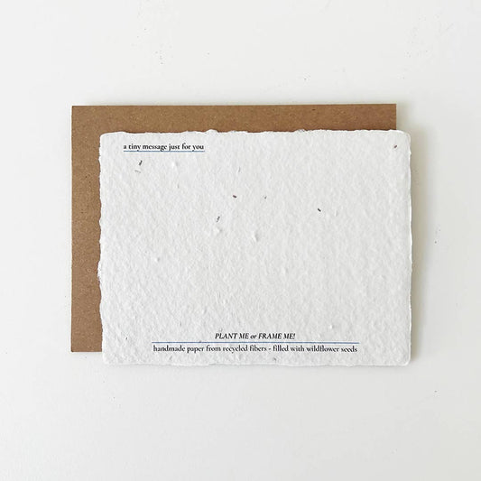 Raise Your Sail: Plantable Wildflower Card for Strength