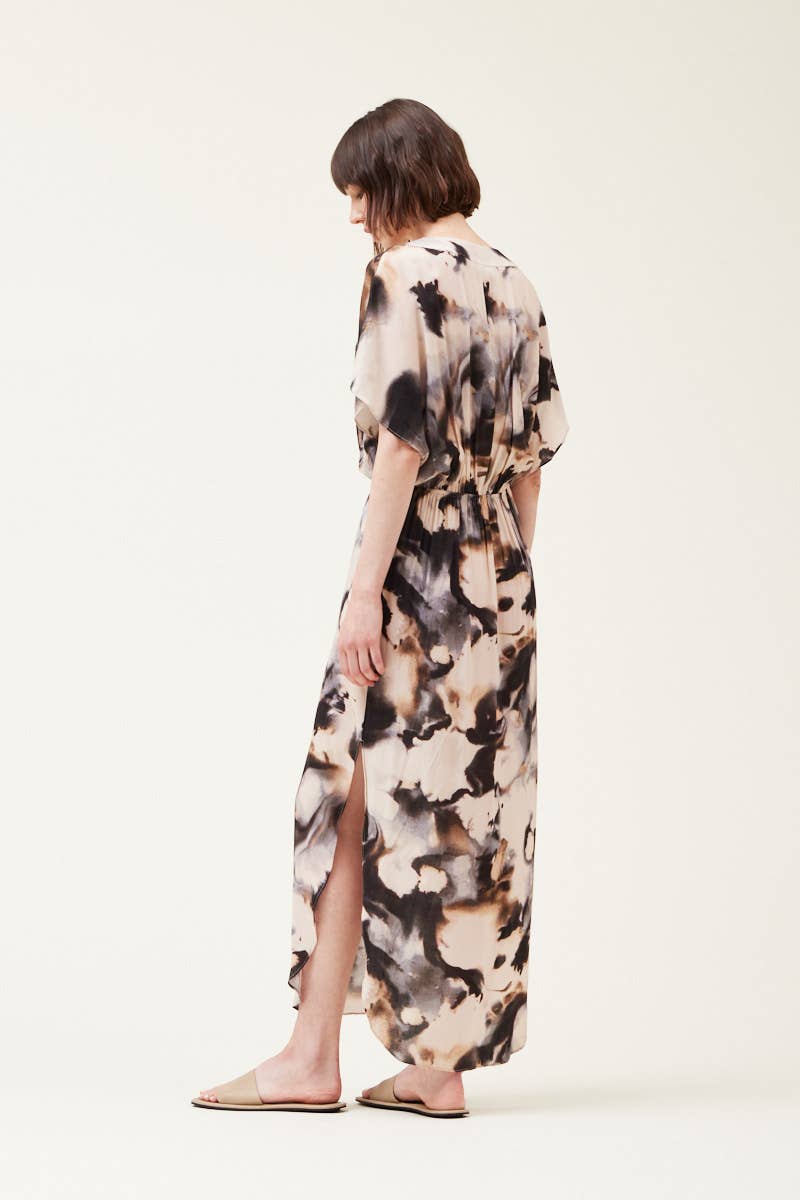 Ink Blot Maxi Dress
