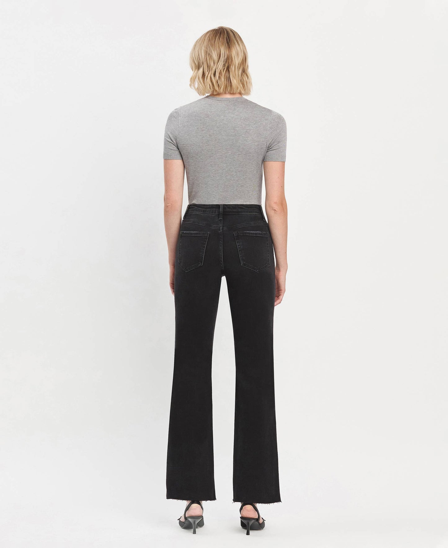 FLYING MONKEY High Rise Slim Wide Jeans
