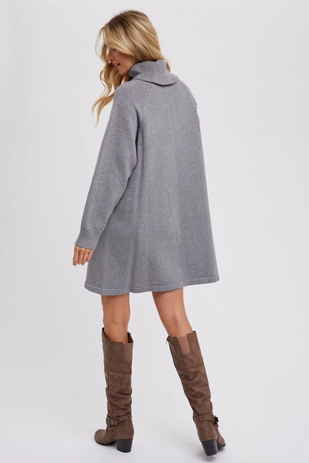 Turtleneck Sweater Dress