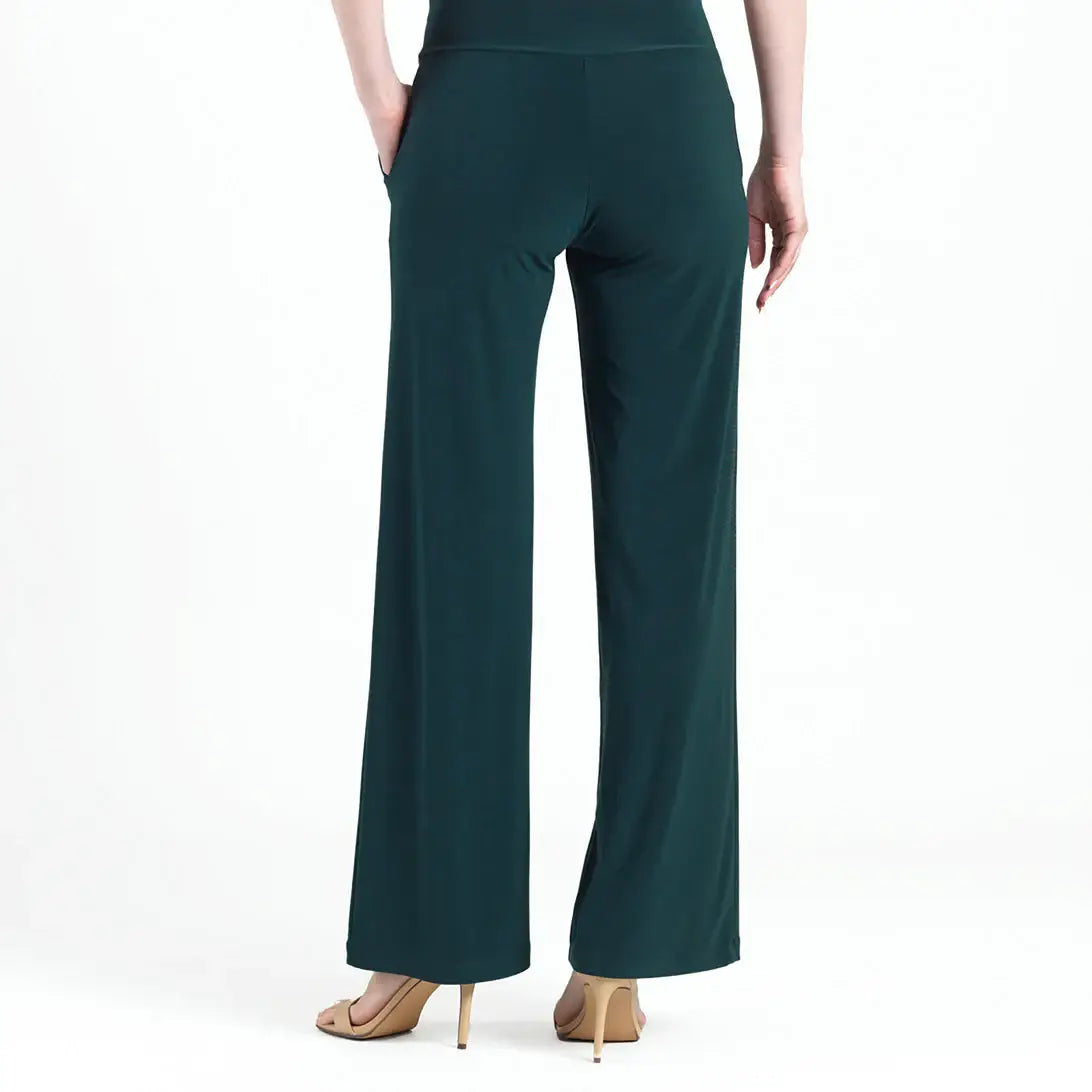 Wide Leg Pocket Pant - Hunter Green
