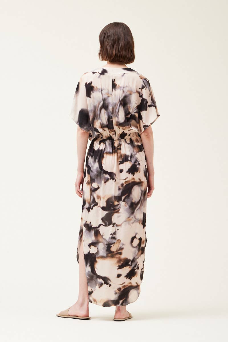 Ink Blot Maxi Dress