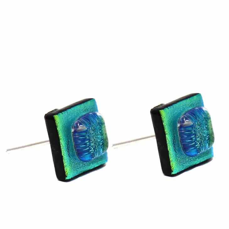 Glass Studs - Limey