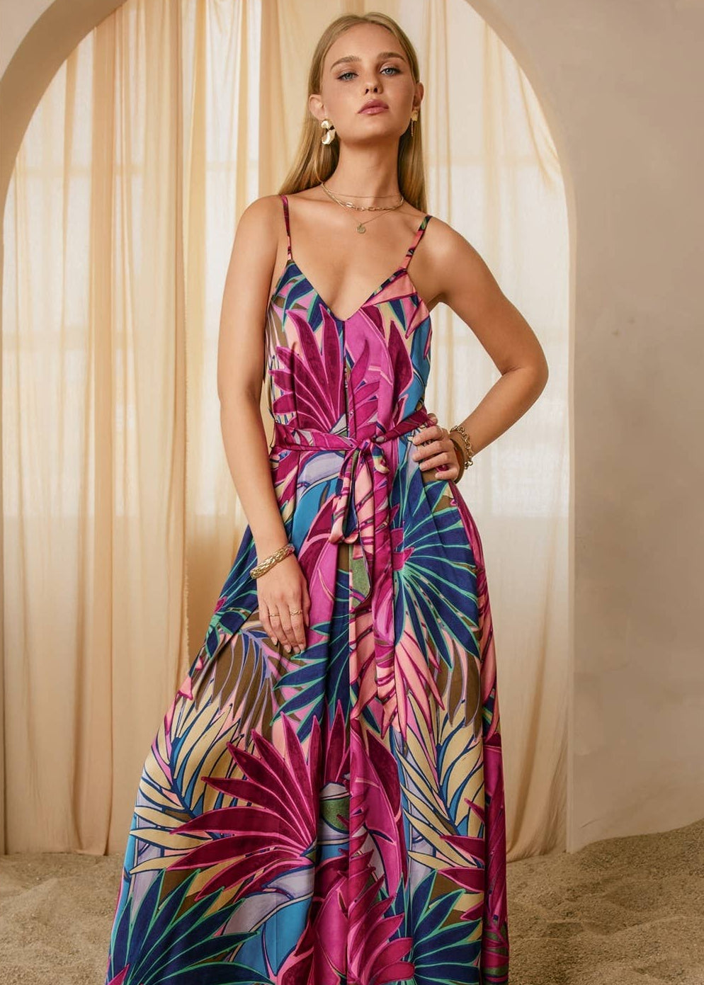 Sarina Extra Flared Maxi Dress L