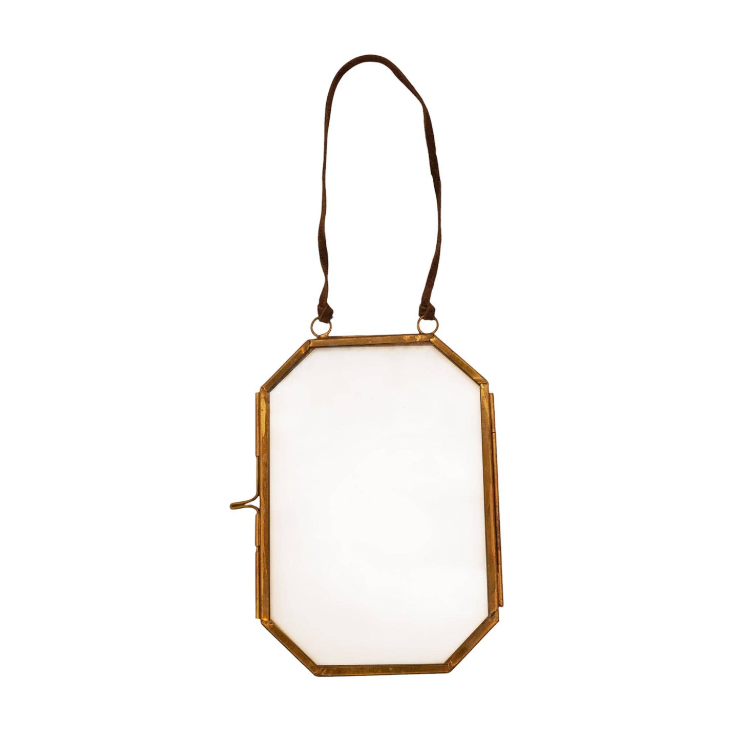 Brass Octagon Photo Frame