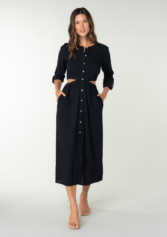 The Joanie Cut Out Midi Dress