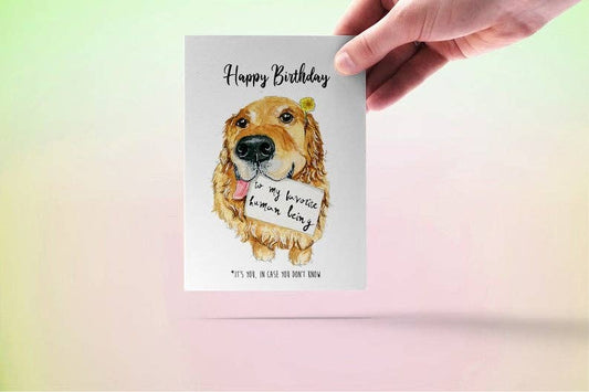 Dog Favorite Person - Funny Birthday Card